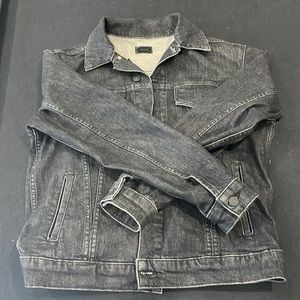 Mother black denim jacket